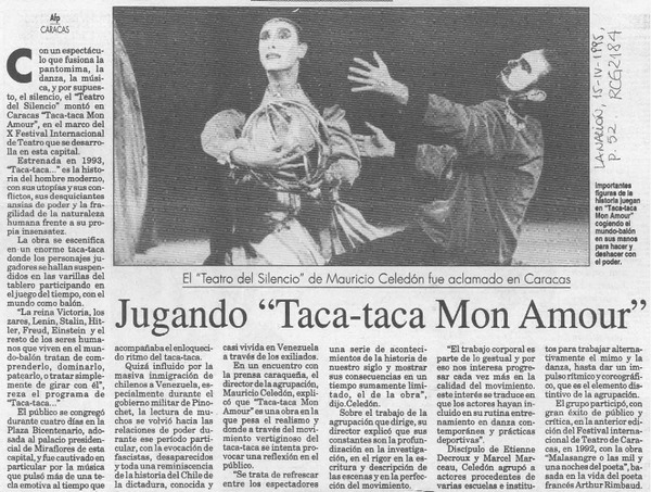 Jugando "Taca-taca mon amour"  [artículo].
