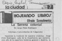"La Serena colonial"