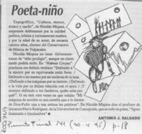 Poeta-niño  [artículo] Antonio J. Salgado.