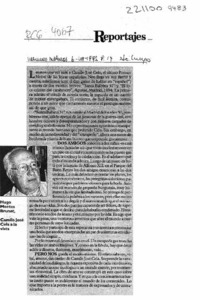 Camilo José Cela a la vista  [artículo] Hugo Montes Brunet.