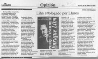 Lihn antologado por Llanos  [artículo] Jorge Montealegre.