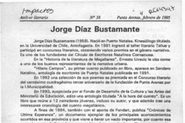 Jorge Díaz Bustamante  [artículo].