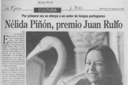 Nélida Piñón, premio Juan Rulfo