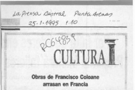 Obras de Francisco Coloane arrasan en Francia  [artículo].