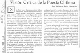 Visión crítica de la poesía chilena