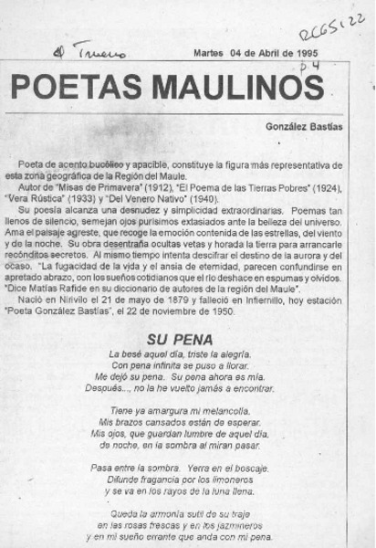 Poetas maulinos  [artículo].