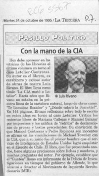Con la mano de la CIA  [artículo].