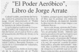 "El Poder aeróbico", de Jorge Arrate  [artículo].