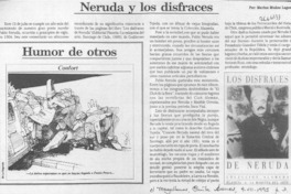 Neruda y los disfraces  [artículo] Marino Muñoz Lagos.