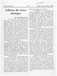 Libros de otro tiempo  [artículo] Anselmo López.