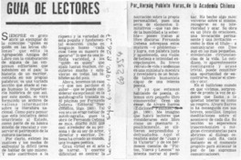 Guía de lectores  [artículo] Hernán Poblete Varas.