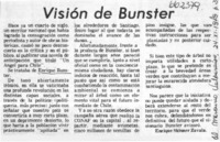 Visión de Bunster  [artículo] Enrique Skinner Zavala.
