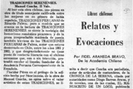 Tradiciones serenenses  [artículo] Fidel Araneda Bravo.