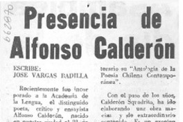 Presencia de Alfonso Calderón