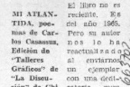 Mi Atlántida  [artículo] Carlod R. Ibacache I.