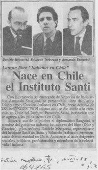 Nace en Chile el Instituto Santi.