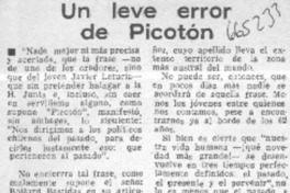 Un leve error de Picotón  [artículo] L. I. M.