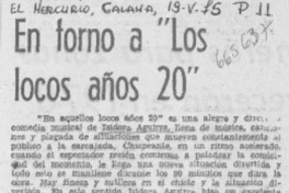 En torno a "Los locos años 20".