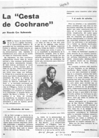 La "Gesta de Cochrane"  [artículo] Andrés Huneeus.