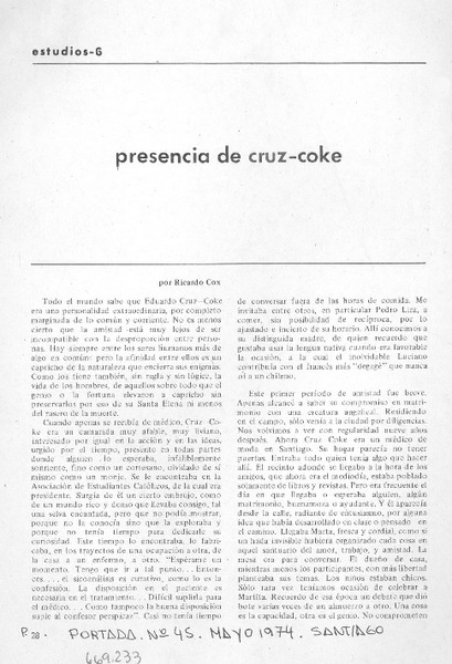 Presencia de Cruz-Coke