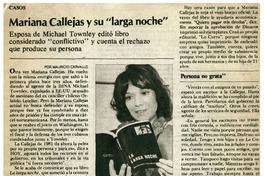 Mariana Callejas y su "larga noche" : [entrevista]