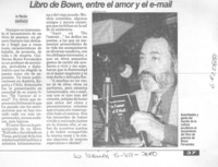 Libro de Bown, entre el amor y el e-mail.