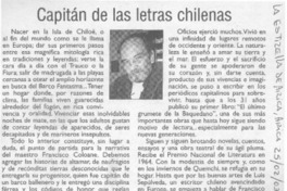 Capitán de las letras chilenas