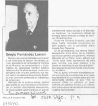 Sergio Fernández Larraín.