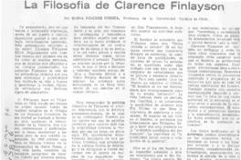 La filosofía de Clarence Finlayson