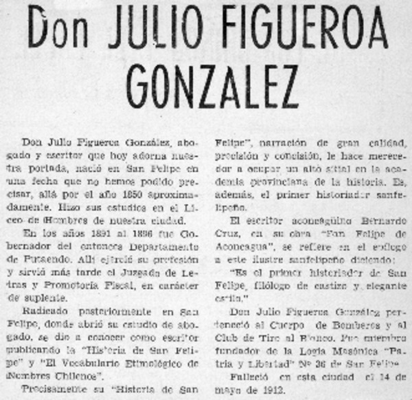 Julio Figueroa González.
