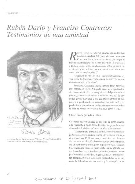 Rubén Darío y Francisco Contreras