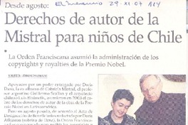 Derechos de autor de la Mistral para niños de Chile