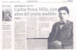 Carlos Pezoa Véliz, cien años del poeta maldito