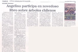 Angelino participa en novedoso libro sobre árboles chilenos