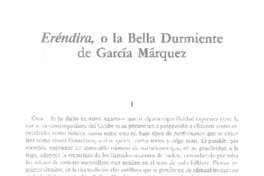 Eréndira, o la bella durmiente de García Márquez