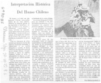 Interpretación histórica del huaso chileno