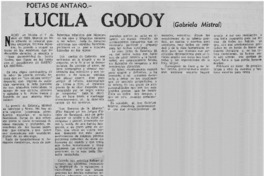 Lucila Godoy.