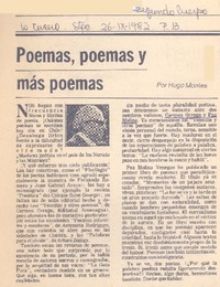 Poemas, poemas y más poemas