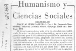 Humanismo y Ciencias Sociales.