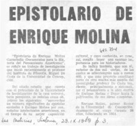 Epistolario de Enrique Molina.