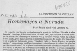 Homenajes a Neruda