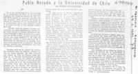 Pablo Neruda y la Universidad de Chile