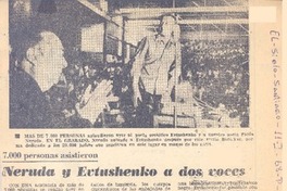 Neruda y Eutushenko a dos voces.