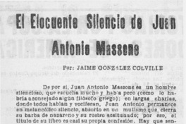 El elocuente silencio de Juan Antonio Massone