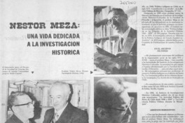Néstor Meza: una vida dedicada a la investigación histórica.