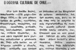 Biografía cultural de Chile