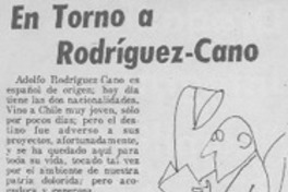 En torno a Rodríguez-Cano