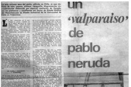 Un "Valparaíso" de Pablo Neruda