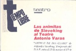 Las animitas de Sieveking al teatro Antonio Varas