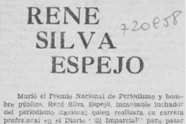 René Silva Espejo.